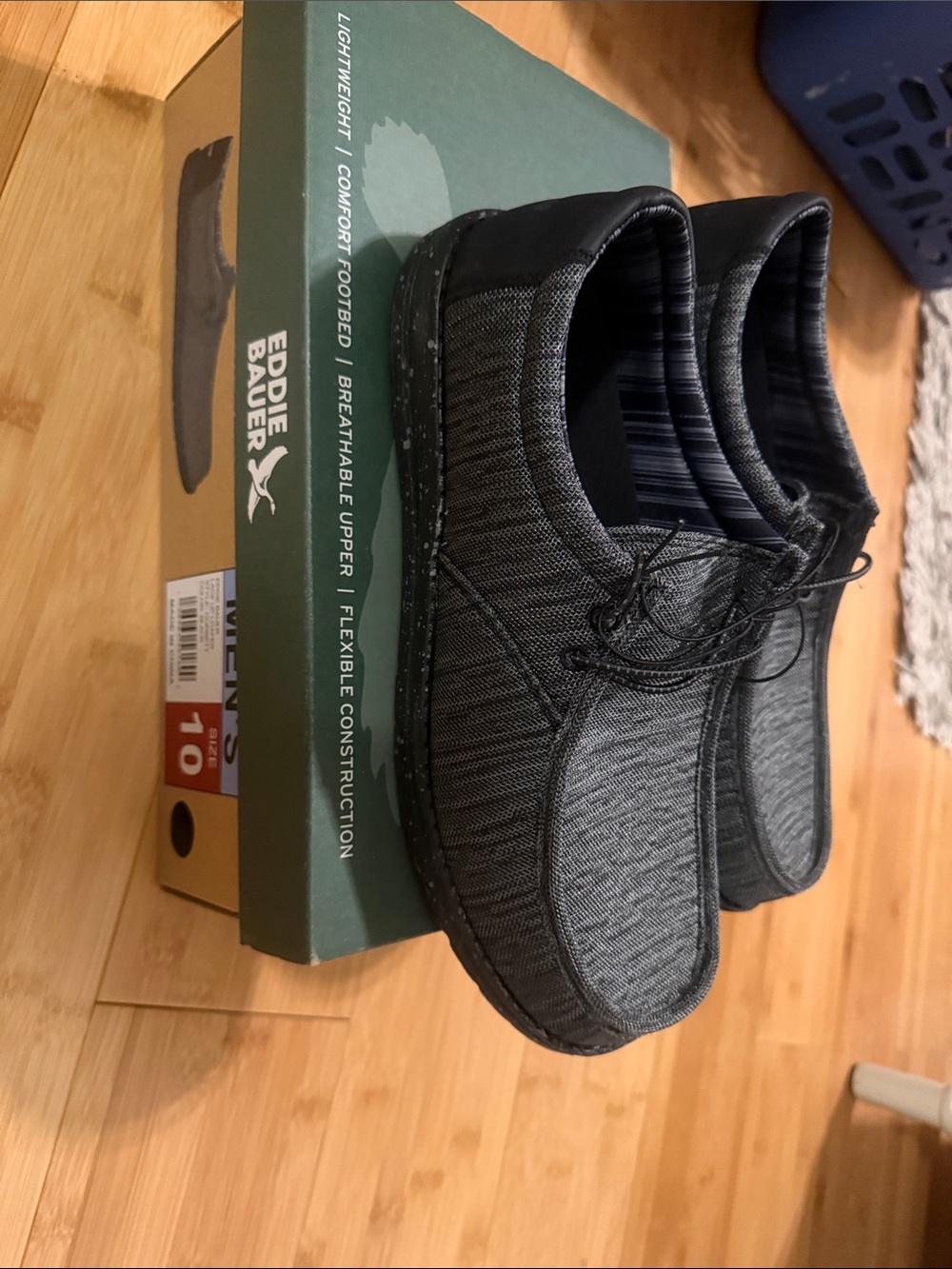 Eddie Bauer Men's Slip-On Knit Casual Shoes in Charcoal